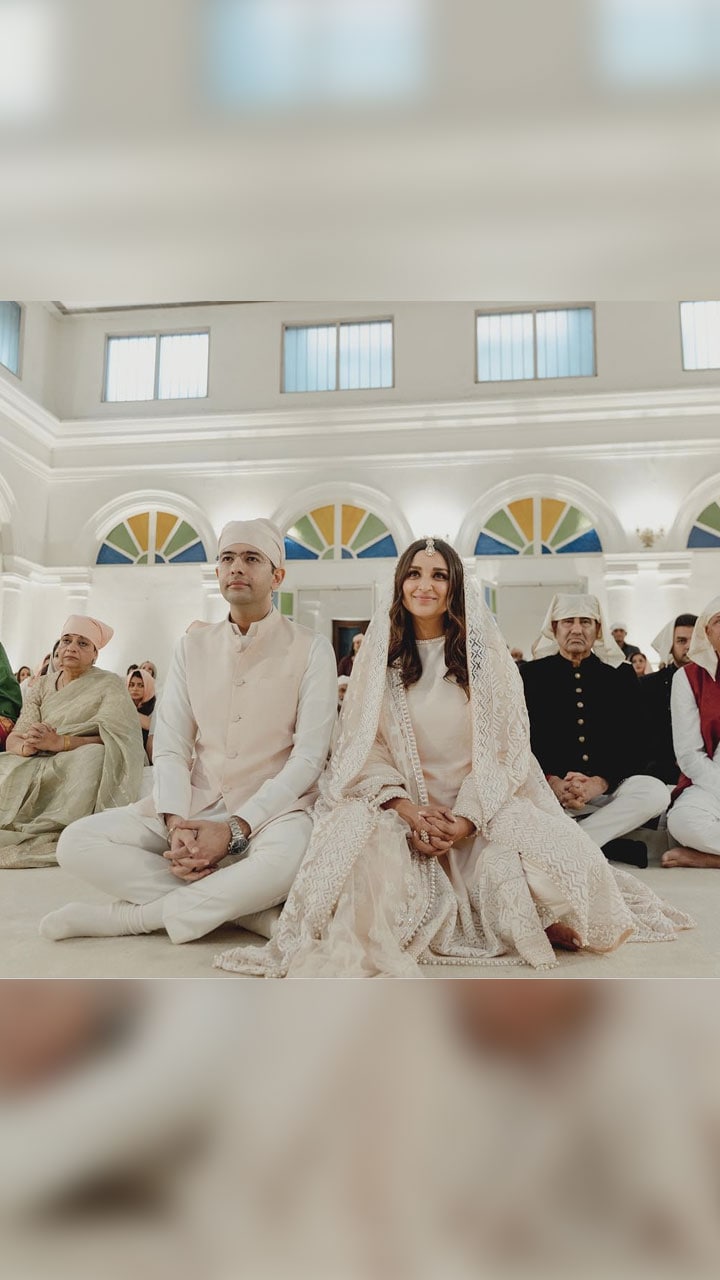 parineeti engagement dress Parineeti Chopra and Raghav Chadha's dreamy wedding was all about love, laughter and subtle glam
