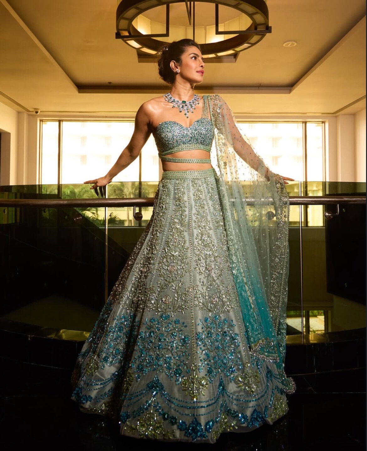 priyanka chopra engagement dress Priyanka Chopra & Nick Jonas Steal the Spotlight at Siddharth Chopra's  Wedding  A Fashion Breakdown - Samyakk: Sarees | Sherwani | Salwar Suits |  Kurti | Lehenga | Gowns