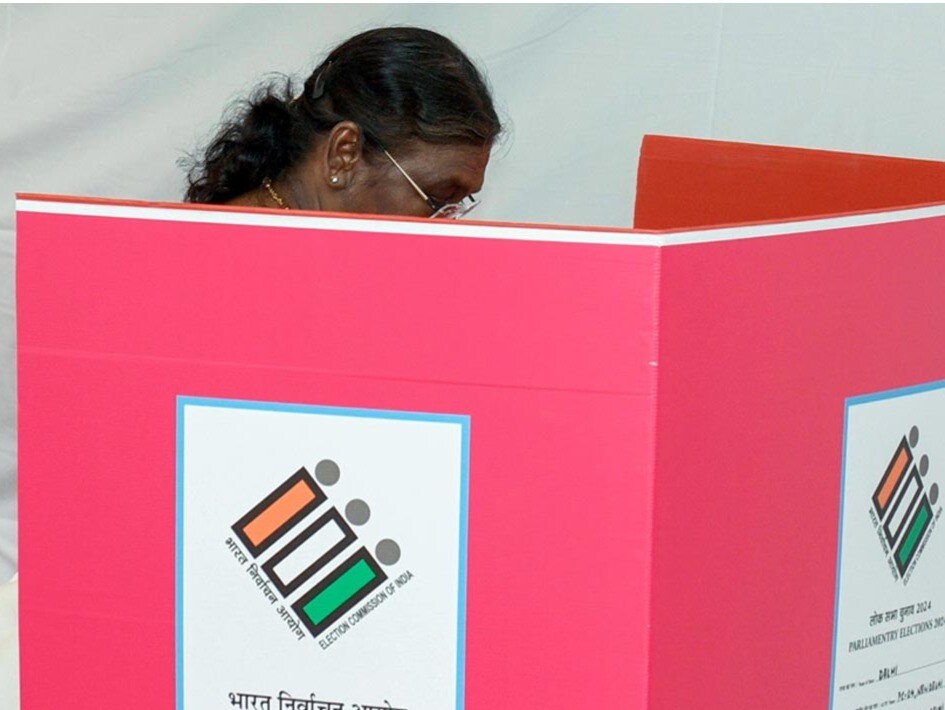 President, Top Ministers Vote In 6th Phase Of Lok Sabha Elections In Delhi