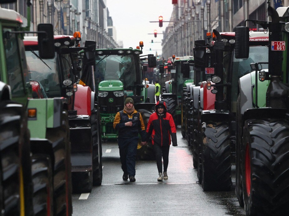 Tractors Block Roads Across Europe
