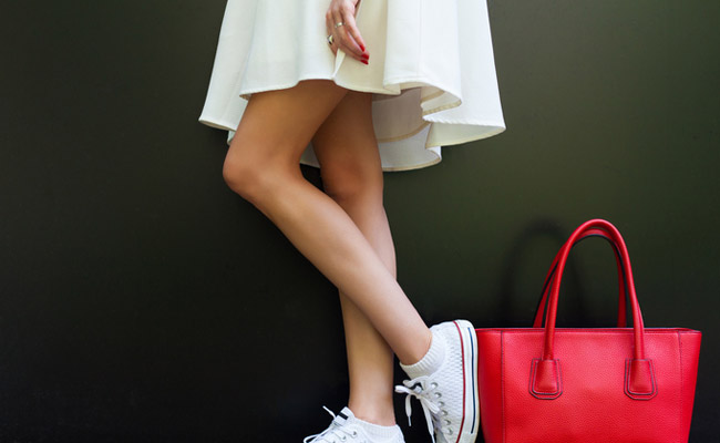 Move Over Heels, Pairing Sneakers With Dresses Is The New Way To Make A Statement
