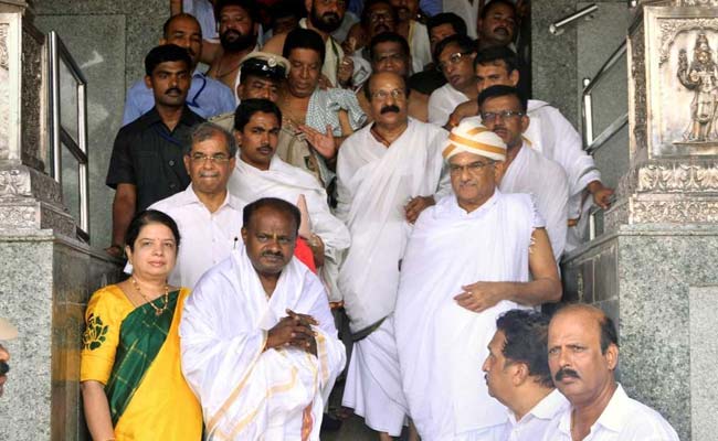 HD Kumaraswamy's Temple-Hopping Spree Continues Ahead Of Swearing In