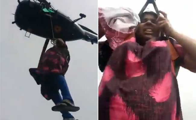 On Video, Navy Rescue Of Kerala Pregnant Woman Whose Water Broke