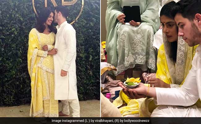 प्रियंका चोपड़ा ने निक जोनास का थामा हाथ: पंडित, फैमिली और मेहमान की Pics वायरल