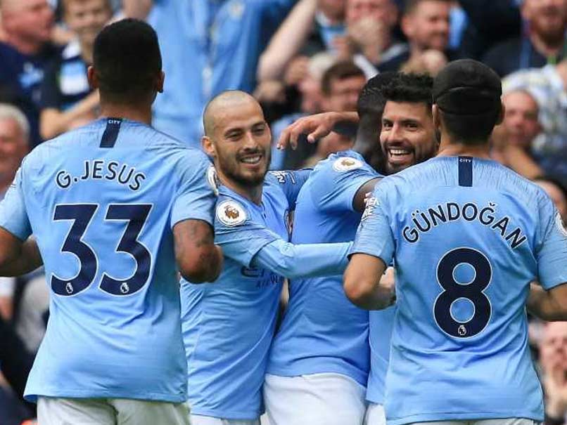 Premier League: Sergio Aguero Bags Treble As Rampant Manchester City Hit Huddersfield For Six