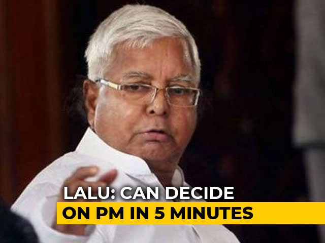 After Sharad Pawar's Math, Lalu Yadav's "5-Minute Formula" To Pick PM