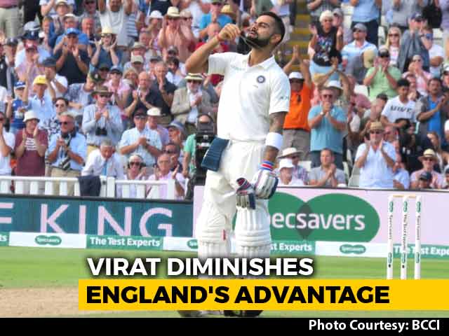 India vs England 1st Test Hangs In Balance After Virat Kohli's Day 2 Heroics