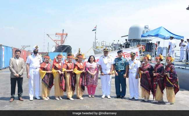 Indian Navy Ship 'INS Kulish' Reaches Indonesia