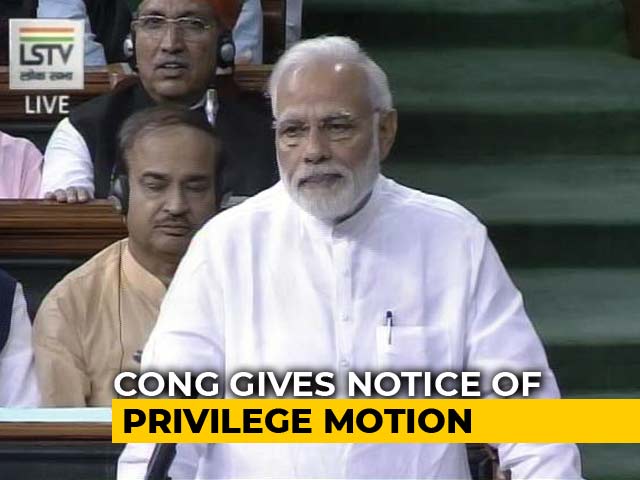 Congress Seeks Parliament Action Against PM, Defence Minister On Rafale