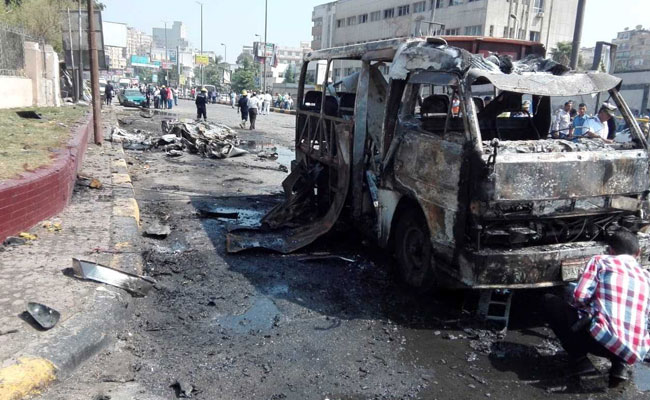 Car Explodes In Central Cairo Injuring 13 People