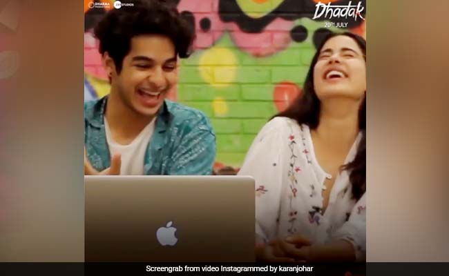 जाह्नवी कपूर और ईशान खट्टर ने देखा 'धड़क' ट्रेलर का रिएक्शन, हंसने पर हो गये मजबूर... देखें Video