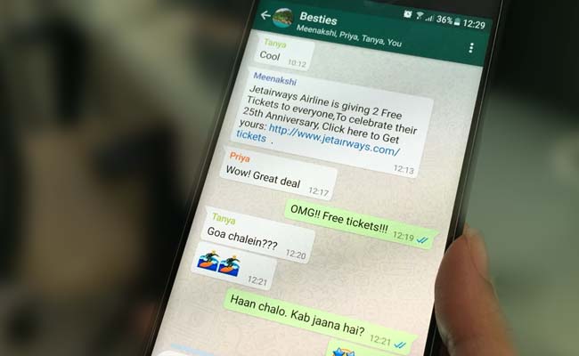 That Viral WhatsApp Message About Jet Airways Giving Free Tickets Is Fake