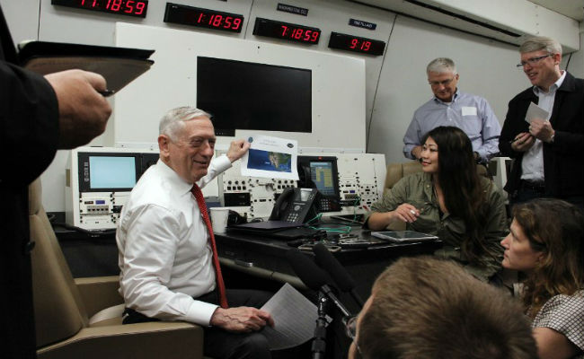 US To Keep Confronting Beijing Over South China Sea: Defense Secretary Jim Mattis