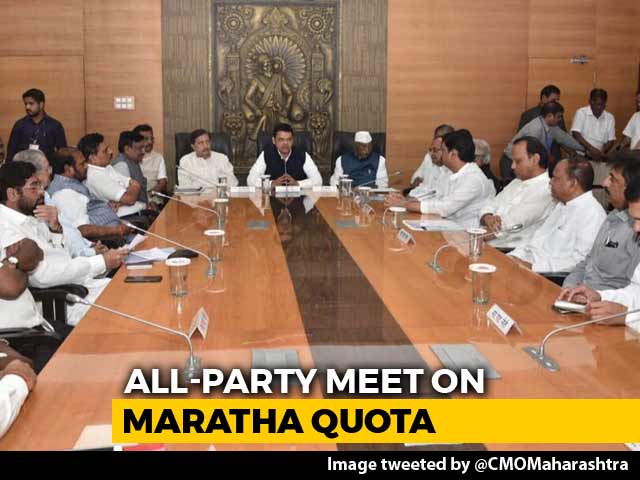 At All-Party Meet, Leaders Set Roadmap To Find Solution For Maratha Quota