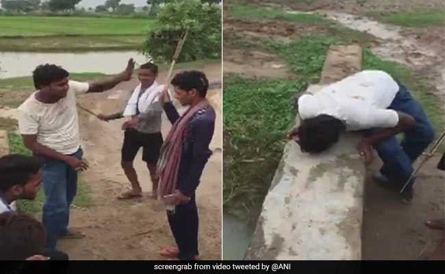 बिहार के नालंदा में एक शख्स को कुछ लोगों ने पहले मारा-पीटा और फिर थूक चटाया