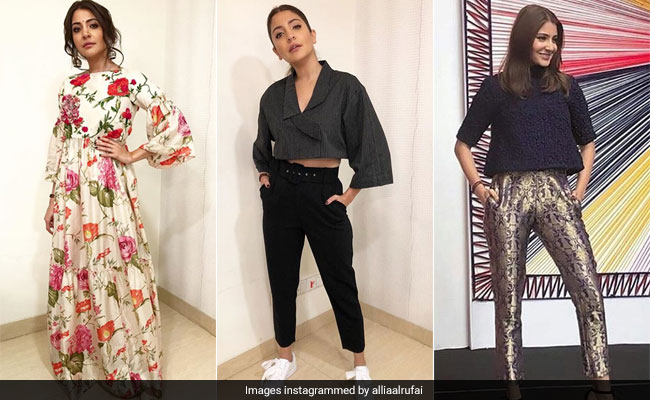 Anushka Sharma Is Rocking Some Serious #MadeInIndia Outfits For <i>Sui Dhaaga</i> Promotions