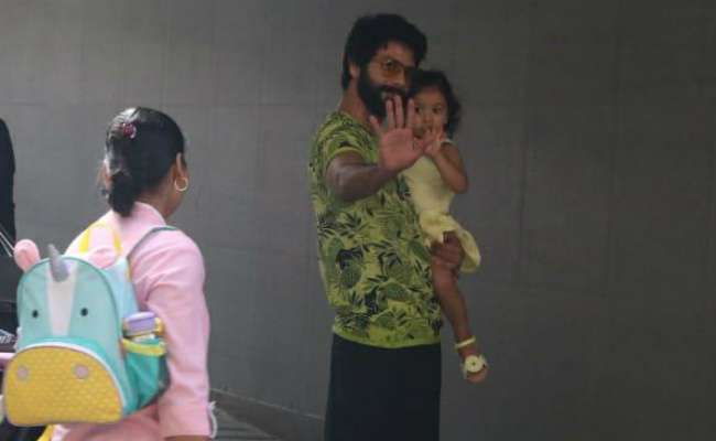Shahid Kapoor Takes Misha To Meet Baby Brother And Mom Mira Rajput In Hospital
