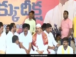 2 TDP Leaders Launch Indefinite Fast For Kadapa Steel Plant 2 TDP Leaders Launch Indefinite Fast For Kadapa Steel Plant
