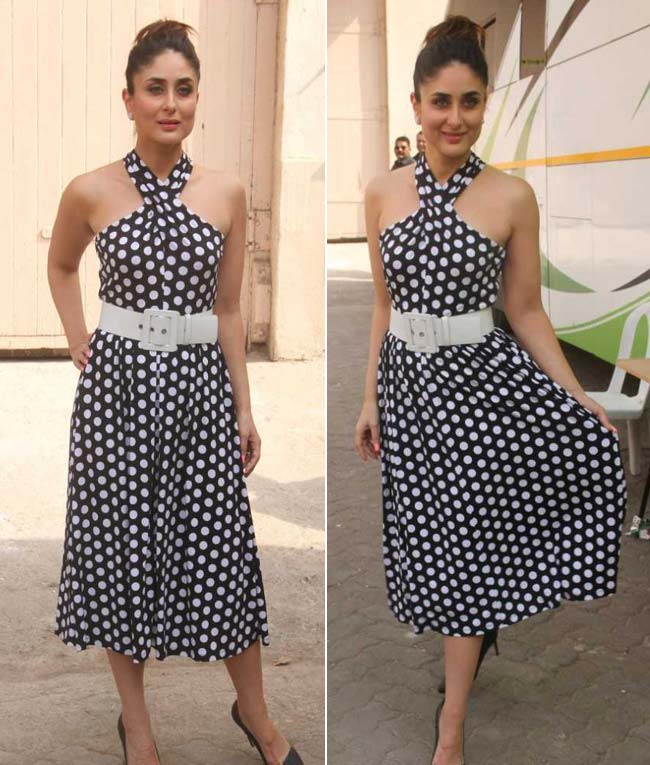 Kareena Kapoor Takes Us Back In Time With A Retro Polka Dot Look