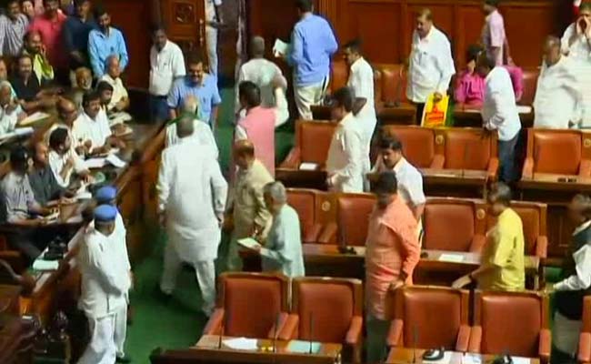 BJP MLAs Walk Out Of Karnataka Assembly Ahead of Trust Vote: 10 Points