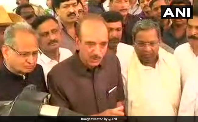 कर्नाटक चुनाव : जेडीएस हमारे साथ सरकार बनाने को तैयार, शाम को राज्यपाल को देंगे चिट्ठी- गुलाम नबी आजाद