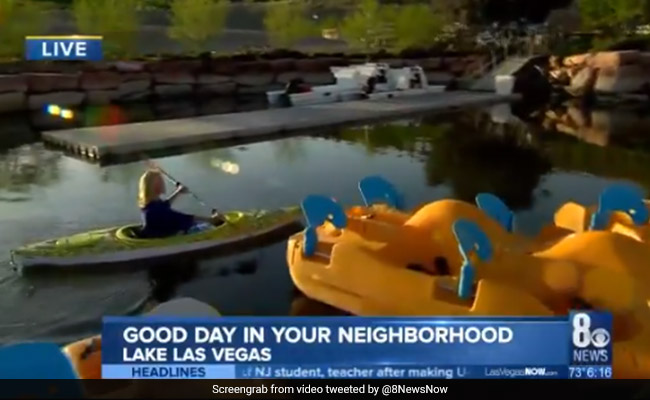 Video: Cameraman Falls Into Lake, Continues Filming Anyway