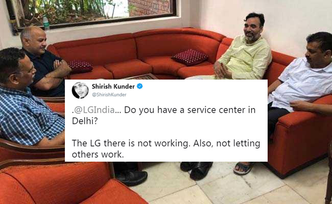 "LG In Delhi Not Working," Tweets Shirish Kunder. LG Electronics Responds