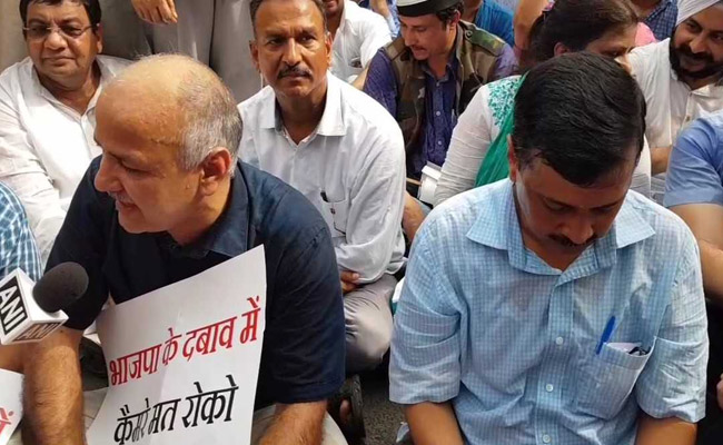 Arvind Kejriwal Stages First Dharna Since Return as Delhi Chief Minister