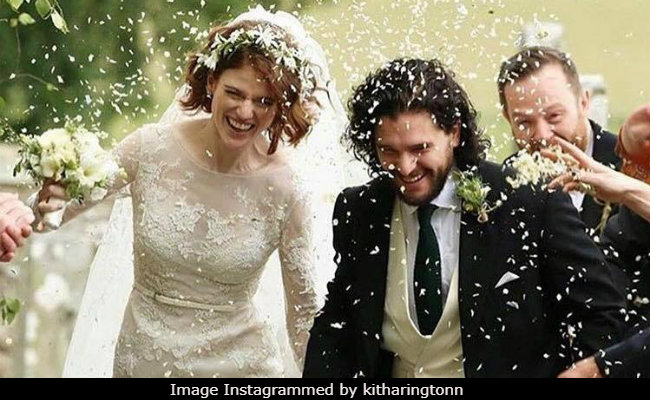 Dreamy Pics From Kit Harington And Rose Leslie's Scotland Wedding. A <I>Game Of Thrones</i> Reunion
