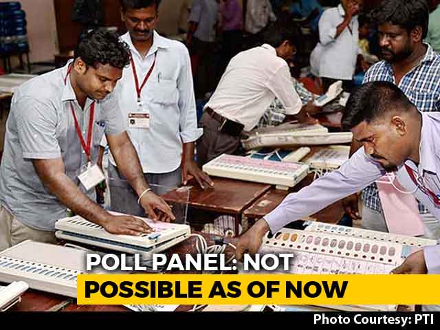 Simultaneous Polls Not Possible Now, Says Election Panel Amid BJP Push