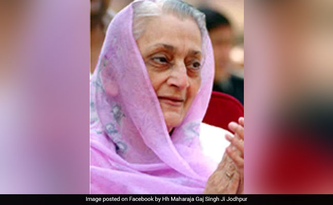 Krishna Kumari, <i>Rajmata</i> Of Rajasthan's Marwar, Dies At 92