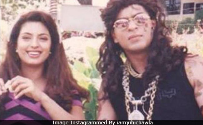Yes, That's Shah Rukh Khan In Juhi Chawla's Epic Throwback Pic