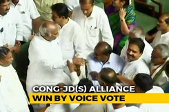 Kumaraswamy Wins Trust Vote After BJP Walks Out Of Karnataka Assembly Kumaraswamy Wins Trust Vote After BJP Walks Out Of Karnataka Assembly