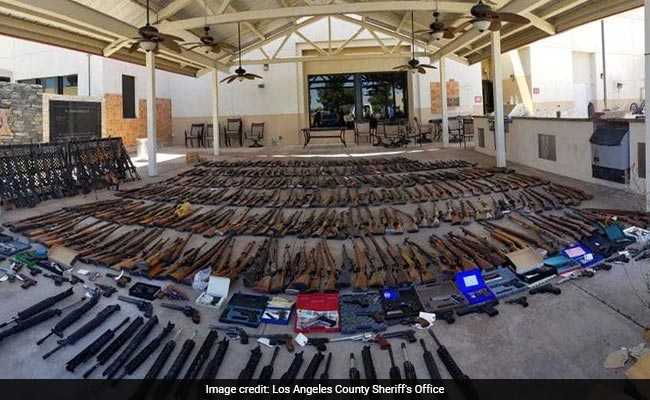 Police Got Tip About Felon Carrying "Large Arsenal". They Found 553 Guns
