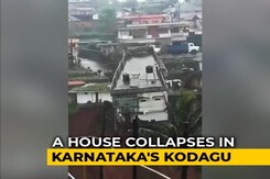 Watch: Dramatic House Collapse After Rain In Karnataka's Kodagu Watch: Dramatic House Collapse After Rain In Karnataka's Kodagu