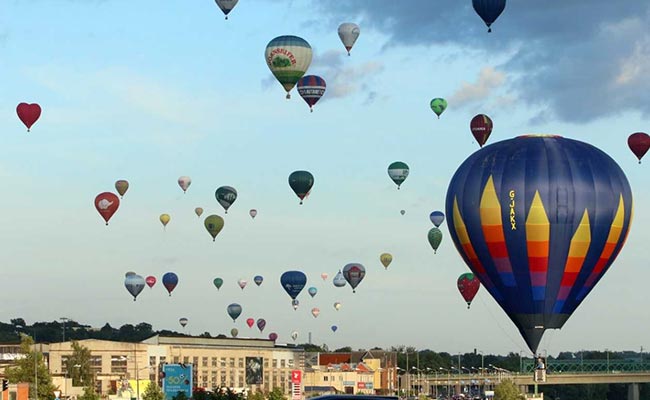 Lithuania Celebrates 100 Years Of Freedom With 100 Hot Air Balloons