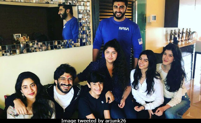 Raksha Bandhan 2018: Fab Pics From Janhvi, Khushi, Anshula's Rakhi Fam-Jam With Arjun Kapoor