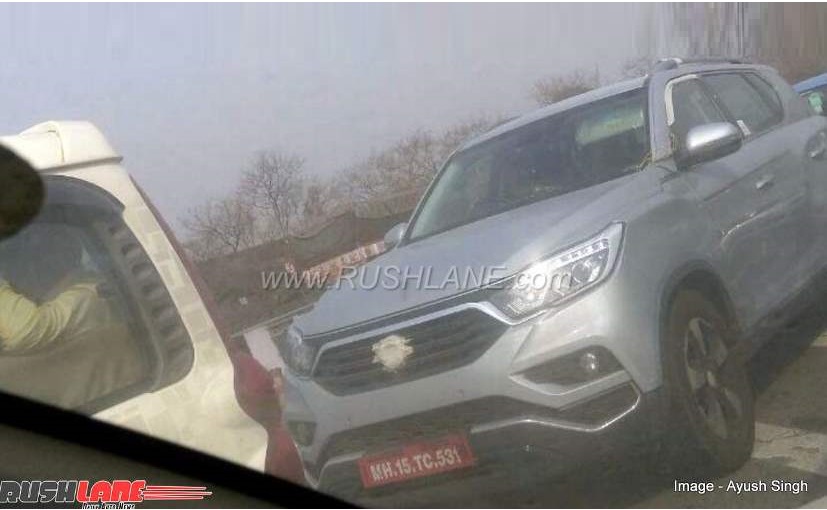 Mahindra's SsangYong Rexton-Based Full-Size SUV Spotted Testing Again