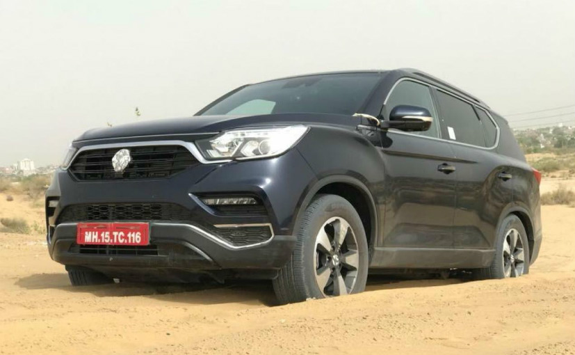 Mahindra's Flagship SUV, Rexton, Spied In India