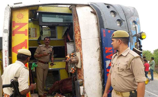 17 Dead, 25 Injured After Speeding Bus Flips Over In UP
