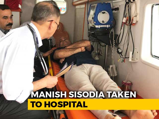 AAP's Manish Sisodia, On Protest Fast At Lt Governor's, Moved To Hospital