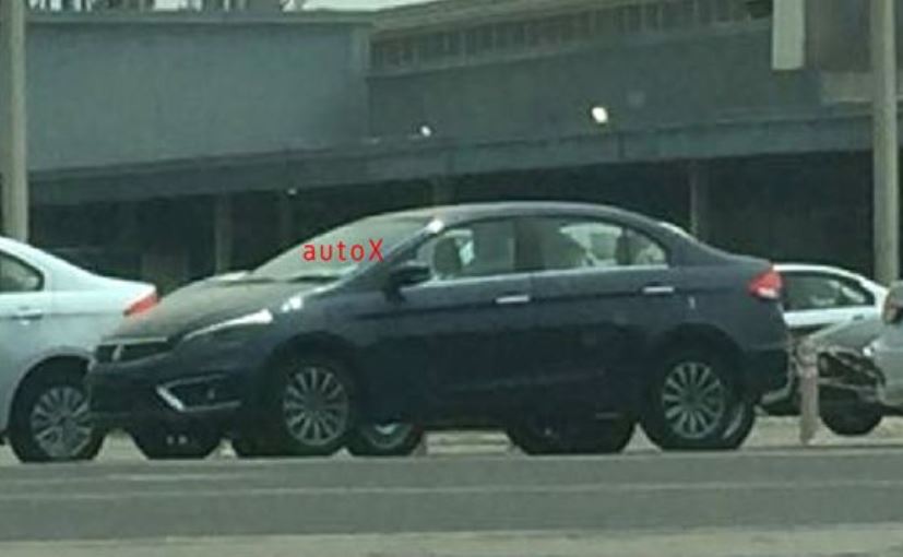 Maruti Suzuki Ciaz Facelift Spotted Sans Camouflage; Interior Revealed