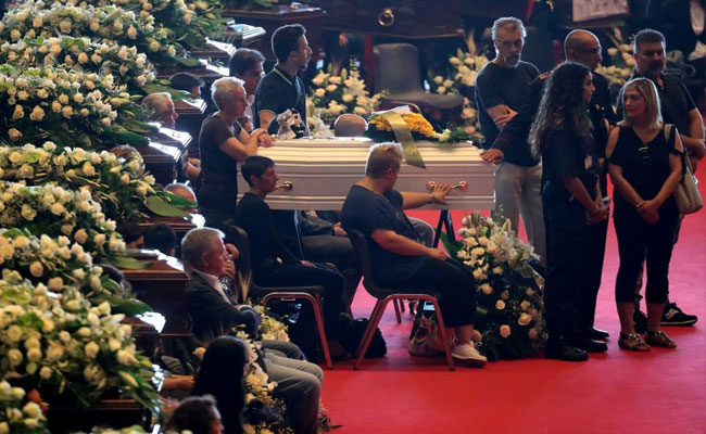 State Funeral For Victims Of Genoa Bridge Collapse, Italy Mourns