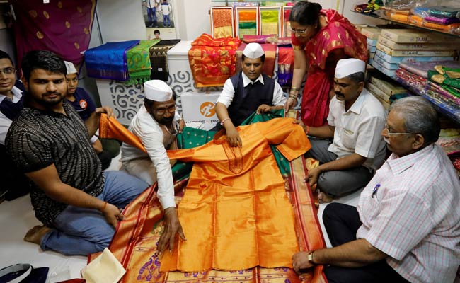 Yellow Paithani Saree For Meghan Markle, With Love From Mumbai <i>Dabbawalas</i>