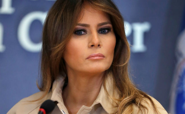 Melania Trump Appears Before Cameras For The First Time In Nearly A Month