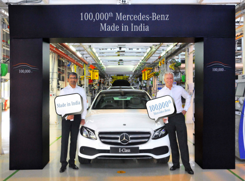 Mercedes-Benz India Crosses 1 Lakh Cars Manufacturing Milestone