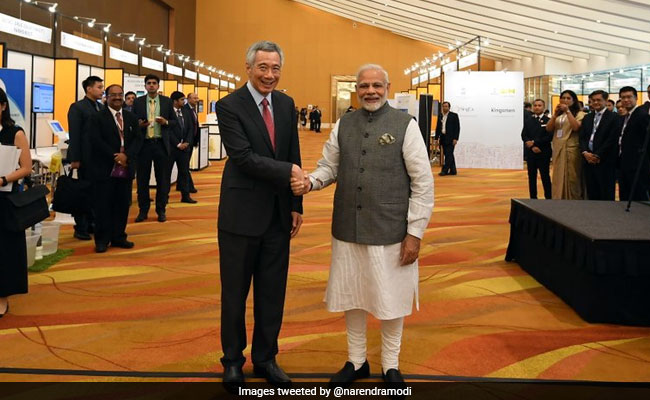 PM Modi Gifts Replica Of 6th Century Buddhagupta Stele To Singaporean Prime Minister