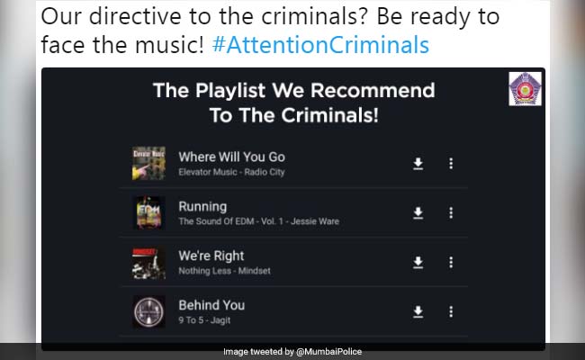 Mumbai Police Has A Funny Playlist For Criminals. Twitter Posts Suggestions