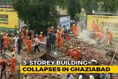 One Dead As 5-Storey-Building Collapses In Ghaziabad Near Delhi One Dead As 5-Storey-Building Collapses In Ghaziabad Near Delhi