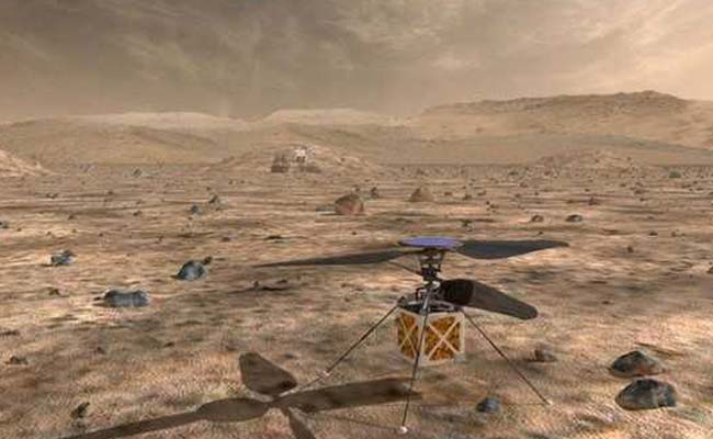 In A First, NASA To Send Tiny Robot Helicopter To Mars